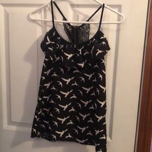 Black with Lace Top!